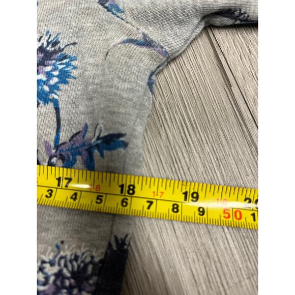 KENZO Gray Cotton Floral Printed Logo Crewneck Pullover Sweatshirt XS - Picture 5 of 6